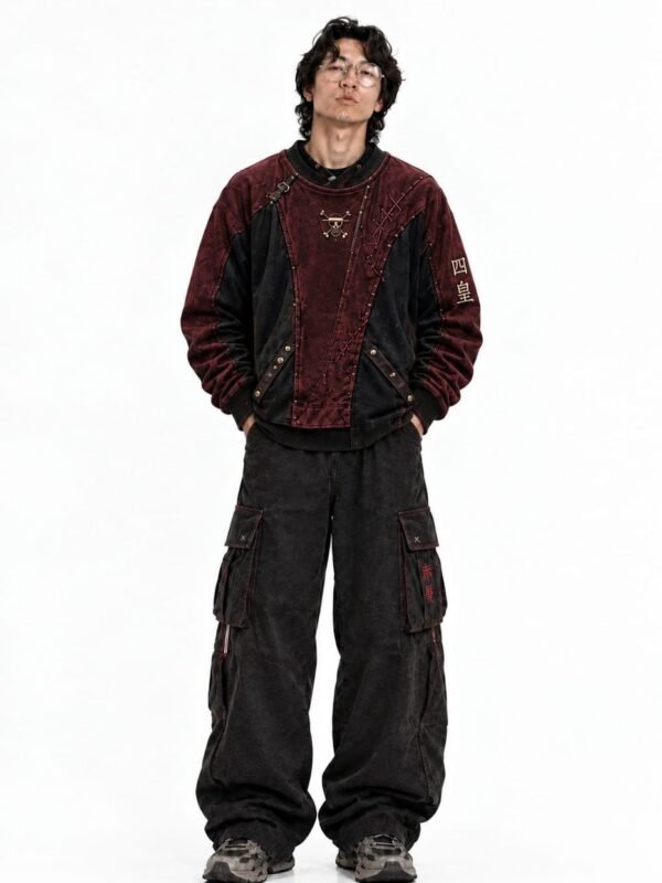 Kage Crimson Panel Sweatshirt